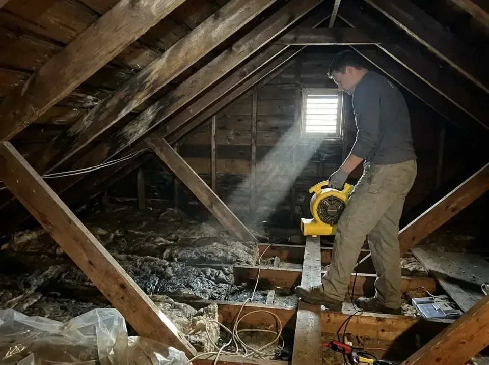 attic-water-damage-drying-proc-007 — frequently asked questions, Emergency Water Extraction & 24/7 Flood Response in Millbro…